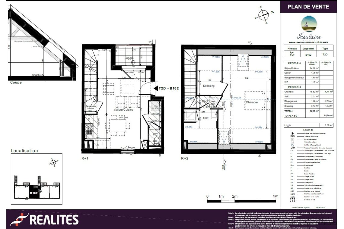Appartement à vendre à Belle-Ile - Plan