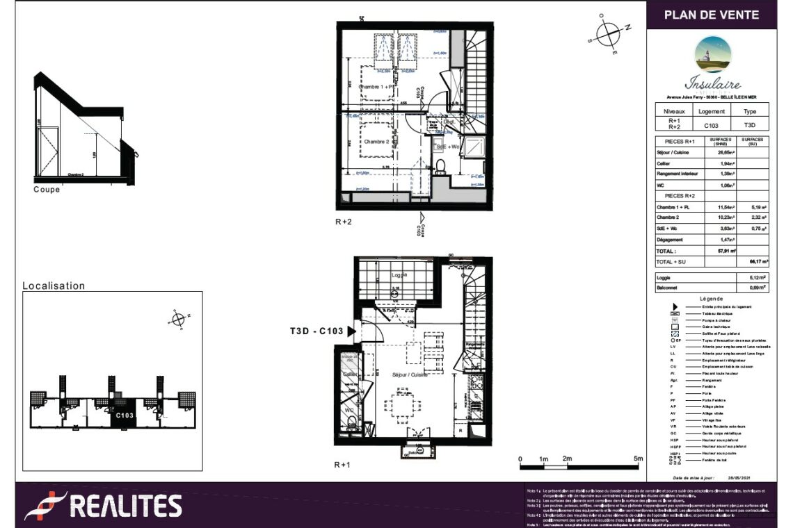 Appartement à vendre à Belle-Ile - Plan